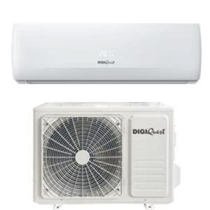 CLIMATIZZATORE DIGIQUEST DA PARETE, MonoSplit Inverter 9000BTU, Gas R32, silenzioso, SEER 6,1 (A++); SCOP 5,1 (A+)