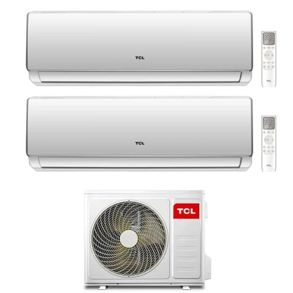 CONDIZIONATORE TCL DUAL SPLIT ELITE F2 9000+9000 BTU INVERTER 9+9 BTU WIFI GAS R32 A++ UNITA ESTERNA 4.0 KW CLIMATIZZATORE - POMPA DI CALORE - DEUMIDIFICATORE