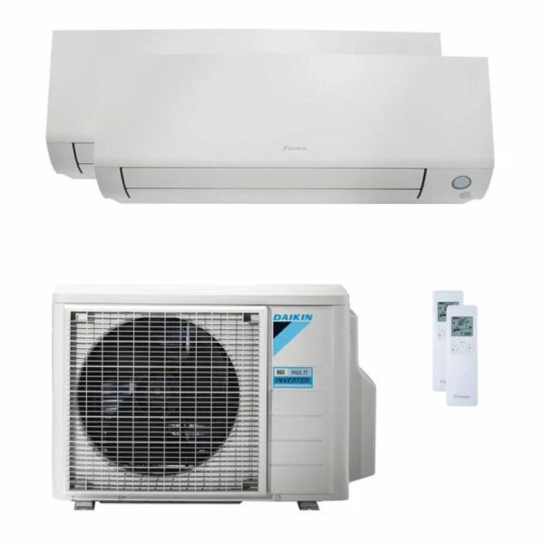 Condizionatore Daikin Perfera All Seasons dual split 9000+12000 BTU inverter A++ wifi unità esterna 4 kW - immagine 3